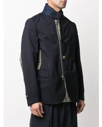 Мужской темно-синий пиджак от Sacai