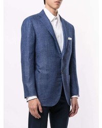 Мужской темно-синий пиджак от Kiton