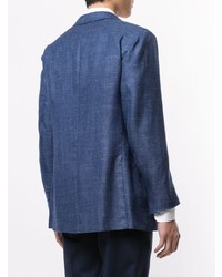 Мужской темно-синий пиджак от Kiton