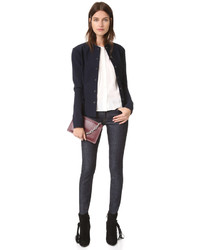 Женский темно-синий пиджак от JONATHAN SIMKHAI