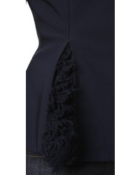 Женский темно-синий пиджак от JONATHAN SIMKHAI