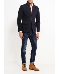 Мужской темно-синий пиджак от Piazza Italia