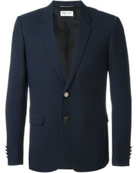 Мужской темно-синий пиджак от Saint Laurent