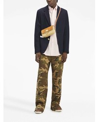 Мужской темно-синий пиджак от Palm Angels