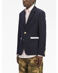 Мужской темно-синий пиджак от Palm Angels