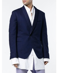 Мужской темно-синий пиджак от Haider Ackermann