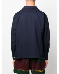 Мужской темно-синий пиджак от Buscemi