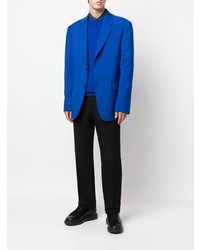 Мужской темно-синий пиджак от Versace
