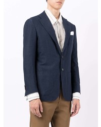 Мужской темно-синий пиджак от Kiton