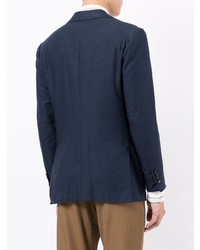 Мужской темно-синий пиджак от Kiton