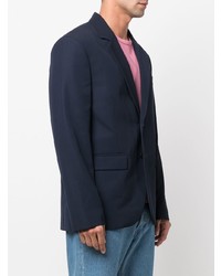 Мужской темно-синий пиджак от MAISON KITSUNÉ