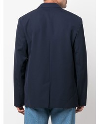 Мужской темно-синий пиджак от MAISON KITSUNÉ