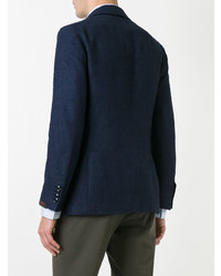 Мужской темно-синий пиджак от Mp Massimo Piombo