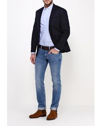 Мужской темно-синий пиджак от Tommy Hilfiger