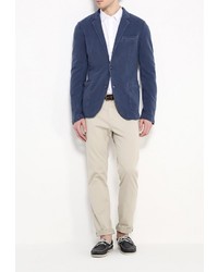 Мужской темно-синий пиджак от Tru Trussardi