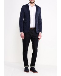 Мужской темно-синий пиджак от Trussardi Jeans
