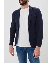 Мужской темно-синий пиджак от Trussardi Jeans