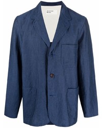 Мужской темно-синий пиджак от Universal Works