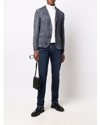 Мужской темно-синий пиджак от Avant Toi