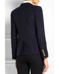 Женский темно-синий пиджак от Saint Laurent