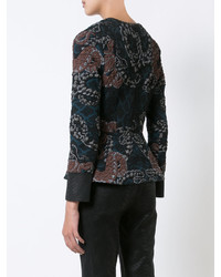 Женский темно-синий пиджак от Yigal Azrouel