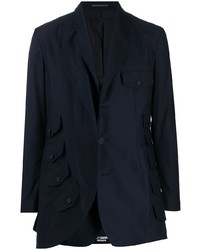 Мужской темно-синий пиджак от Yohji Yamamoto