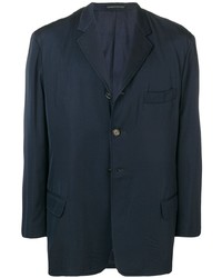 Мужской темно-синий пиджак от Yohji Yamamoto Pre-Owned