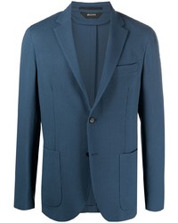 Мужской темно-синий пиджак от Z Zegna