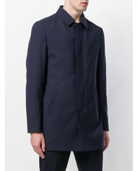 Мужской темно-синий плащ от Corneliani