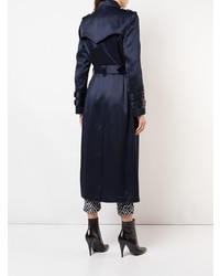 Женский темно-синий плащ от Balmain