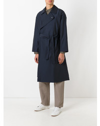 Мужской темно-синий плащ от E. Tautz