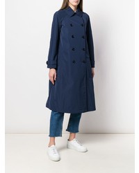 Женский темно-синий плащ от Aspesi
