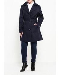 Женский темно-синий плащ от Fiorella Rubino