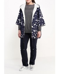 Женский темно-синий плащ от Fiorella Rubino