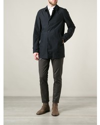 Мужской темно-синий плащ от Herno