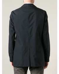 Мужской темно-синий плащ от Herno