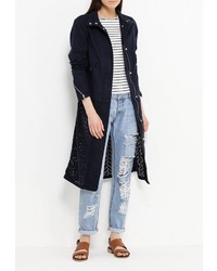 Женский темно-синий плащ от LOST INK