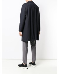 Мужской темно-синий плащ от Z Zegna