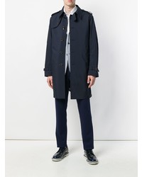Мужской темно-синий плащ от Canali