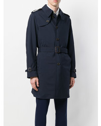 Мужской темно-синий плащ от Canali