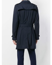 Мужской темно-синий плащ от Canali