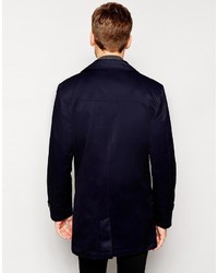 Мужской темно-синий плащ от Selected