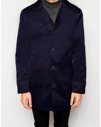 Мужской темно-синий плащ от Selected