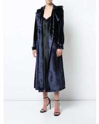 Женский темно-синий плащ от Fleur Du Mal