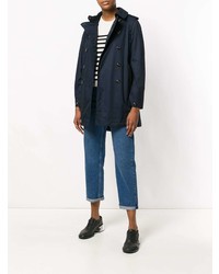 Женский темно-синий плащ от Woolrich