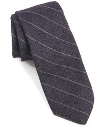 Темно-синий плетеный галстук