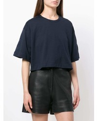 Темно-синий плетеный укороченный топ от Diesel Black Gold