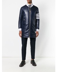 Мужской темно-синий пуховик от Thom Browne