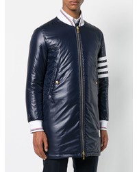 Мужской темно-синий пуховик от Thom Browne