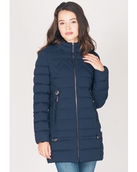 Женский темно-синий пуховик от Amimoda